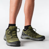 Salomon X-ADVENTURE RECON GORE TEX, Zapatos de senderismo para Hombre, Olive Night Martini Olive Pewter, 44 EU