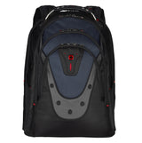 Wenger Ibex Mochila para portátil, portátil de hasta 17 pulgadas, tableta de hasta 10 pulgadas, 23 l, mujer hombre, negocios universidad escuela viajes, negro/azul, 600638