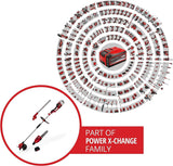 Einhell herramienta multifunción alimentada GE-LM 36/4 en 1 Li-Solo Power X-Change (Li Ion, 2x 18 V, motor sin escobillas, el cabezal del cortasetos se puede inclinar 7 veces, sin batería ni cargador)