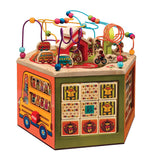 B. toys- Pájaros Cubo Centro de Actividades de Madera – Juguete de Aprendizaje para niños, Chicos – El Alfabeto, números, Formas – 12 Meses + – Youniversity, Multicolor, M (Branford Ltd. BX2134C1Z)