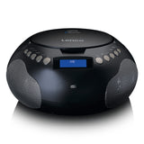 Lenco SCD-341BK - Boombox con Radio Dab+/ FM y Bluetooth, Color Negro