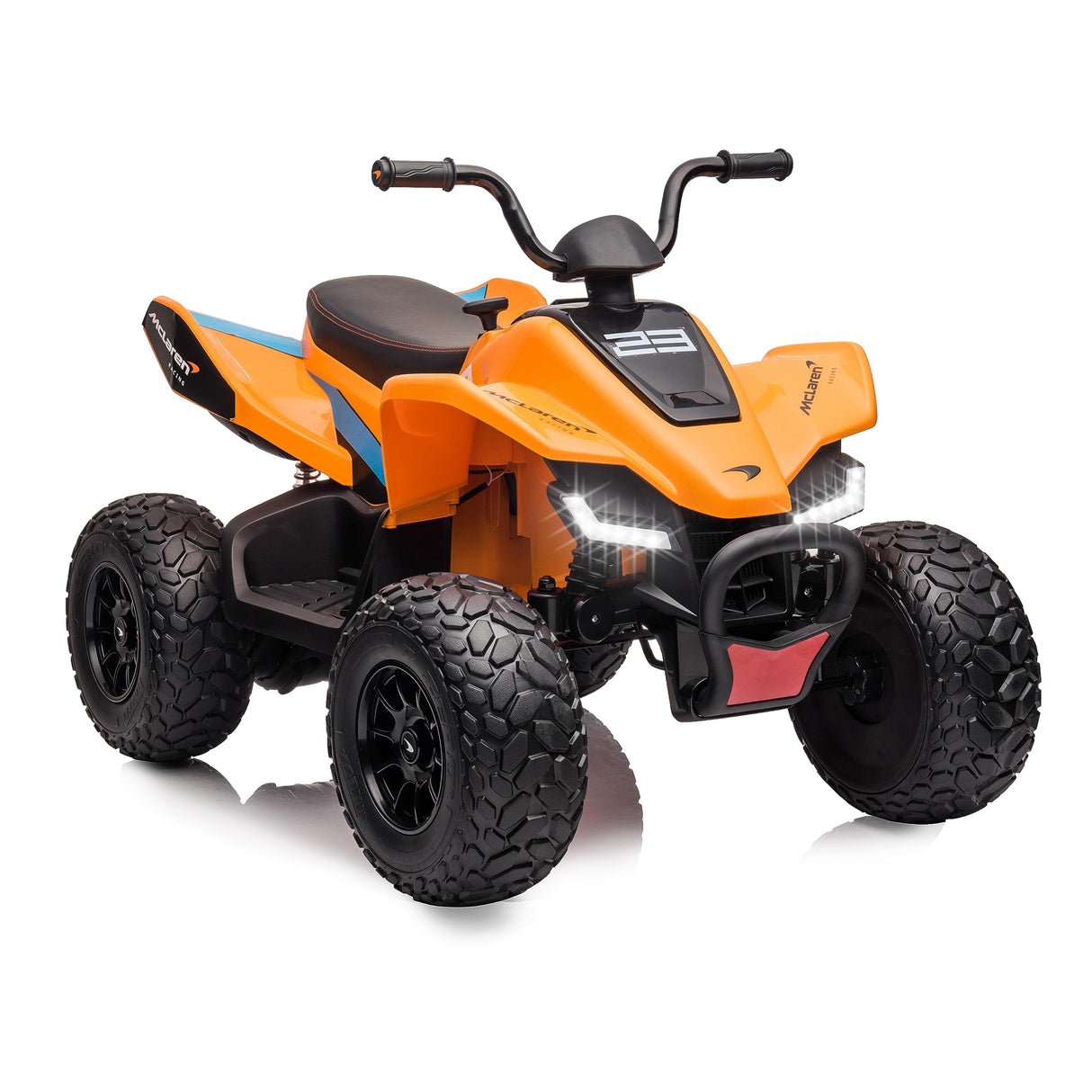 FEBER - Quad McLaren MCL 35 Liveries JL212, vehículo Infantil a batería de 12V con Luces LED, Modelo Original, Velocidad 3 a 6 km/h, Estable y Seguro, niños y niñas +3 años, Famosa (FEN11000)