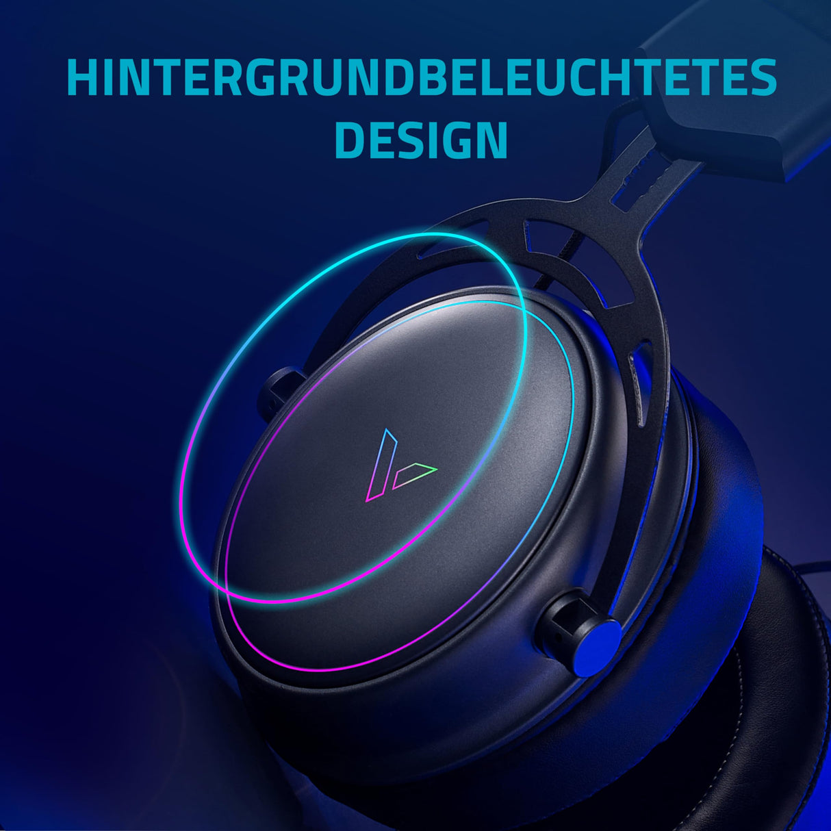 Rapoo Auriculares inalámbricos VH800 para Videojuegos, micrófono Flexible con Silencio, Almohadillas de Piel sintética, batería de 46 Horas, Auriculares Bluetooth y PC de 2,4 GHz, Mac, Xbox One, PS4,