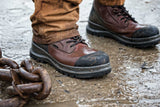 Carhartt Detroit - Bota de seguridad S3, impermeable, 20,3 cm, tecnología Rugged Flex Para Hombre, Negro, 43