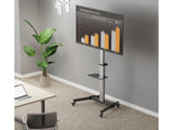 Equip 650630 Soporte de TV con Ruedas 37-86" VESA 600x400 50KG Máx Plata