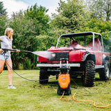 Yard Force – Limpiador de alta presión para uso intensivo, 150 bar – 2000 W con accesorios