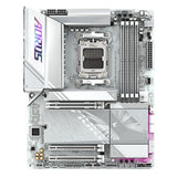 GIGABYTE X870E AORUS Elite WIFI7 Ice Placa Base - Soporta procesadores AMD Ryzen 9000, VRM Digital de 16+2+2 Fases, hasta 8200 MHz DDR5 (O.C.), 3X PCIe 5.0 + 1x PCIe 4.0, Wi-Fi 7, LAN 2.5 GbE, USB 4