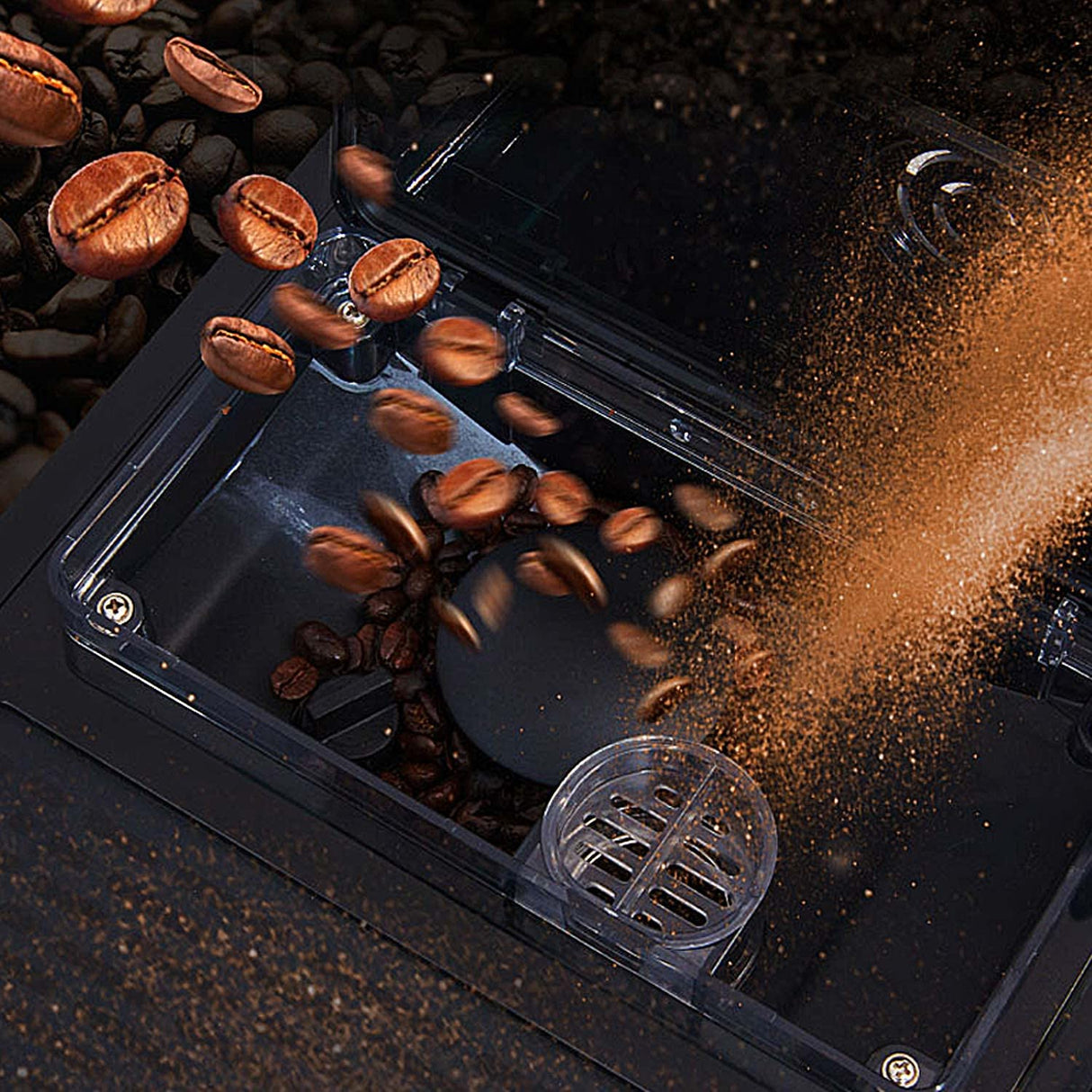 Acopino Cafetera automática Barletta, gran pantalla a color, con sistema de leche para un disfrute perfecto del café (rojo)
