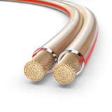 PureLink SP060-100 Cable de Altavoz 2x2.5 mm² (99.9% OFC Alambre de Cobre sólido 0.20mm) Cable de Altavoz de Alta fidelidad, 100m, Transparente