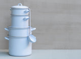 Riess, 0543-116 - Hervidor de flauta Plus de 2 l, color azul pastel, capacidad 2 litros, diámetro 18 cm, esmalte, inducción
