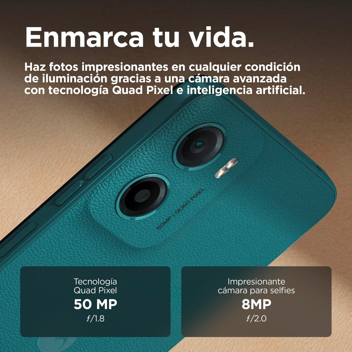 Moto g05 24GB (8G+16GB RAM Boost)/256GB Azul, España, Pantalla superbrillante de 6.67 Pulgadas, Sistema de cámaras de 50 MP, Modo Retrato con IA, Soft Luxe, Corning Gorilla Glass 3, batería 5200 mAh