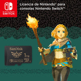 SanDisk Nintendo Tarjeta Micro SDXC 1 TB para Nintendo Switch consoles, hasta 100 MB/s, Edición Legend of Zelda, Añade de almacenamiento para tu consola Nintendo Switch, UHS-I, Class 10, U3