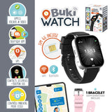BUKI France PRO01 - Reloj inteligente para niños con tarjeta SIM incluida, llamadas, GPS, vídeo, WiFi, Bluetooth, botón SOS, aplicación parental, ideal para primer teléfono, BUKI Watch Pro a partir de