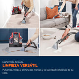 Limpiador de tapicerias quitamanchas Vax SpotWash y para alfombras y tapicerías con succión potente, secado rápido limpieza profunda diaria para escaleras, sofás, coches y suelos duros