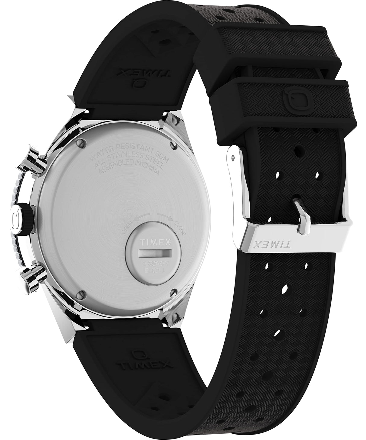 Timex Reloj Cronógrafo para Hombre de Cuarzo con Correa en Caucho TW2V70100