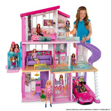 Barbie Dreamhouse Casa de Muñecas - La casa de Sus Sueños , 3 Pisos y 8 Habitaciones - Ascensor - Luz y Sonido - 70 Accesorios Regalo para Niños de 3-7 Años, GNH53