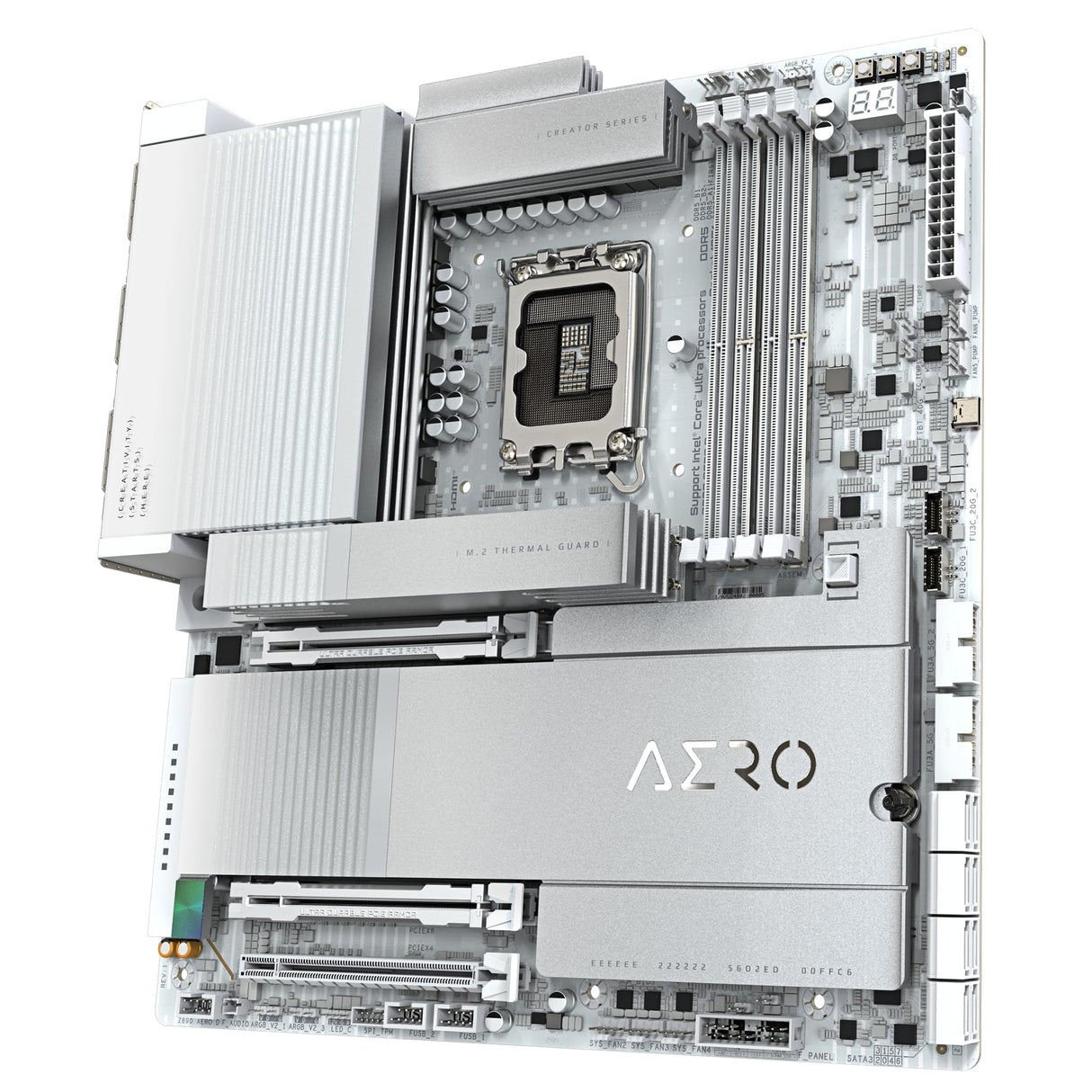 GIGABYTE Z890 Aero D Placa Base - Compatible con CPUs Intel Core Ultra (Serie 2), VRM de 16+1+2 Fases, hasta 9500MHz DDR5 (OC), PCIe 5.0 M.2, Wi-Fi 7, Thunderbolt 5