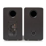 VULKKANO A5 ARC Altavoces Autoamplificados con Woofer de 5.25", Bluetooth 5.0, HDMI ARC, Optica, RCA, USB, con Salida Subwoofer, Altavoces para la TV con Diseño Elegante, Color Negro