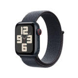 Apple Watch SE de 2.ª generación GPS + Cellular Smartwatch con Caja de Aluminio en Medianoche de 40 mm y Correa Loop Deportiva Tinta. Monitores de entreno y sueño y Neutro en Carbono