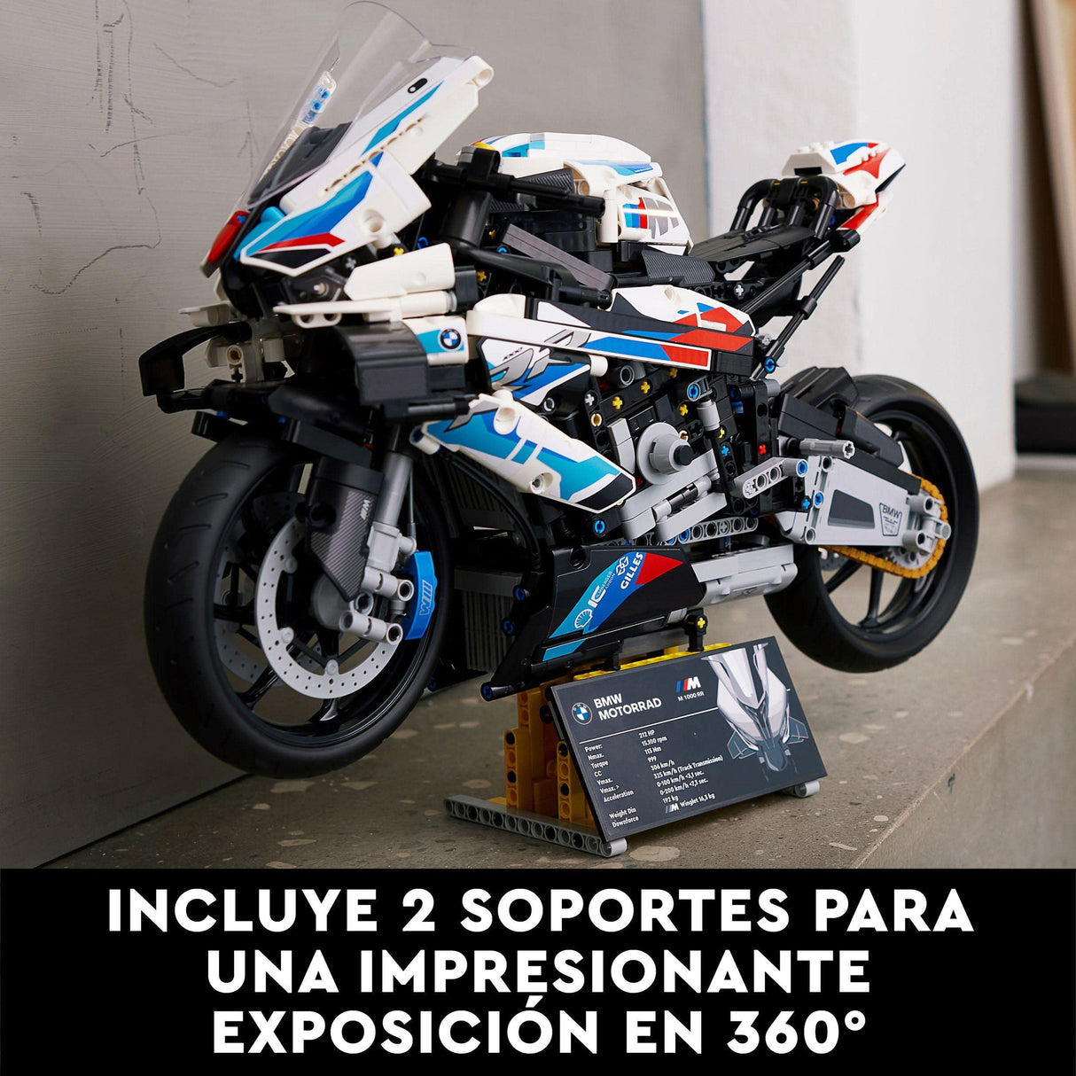LEGO 42130 Technic BMW M 1000 RR, Motos a Escala, Regalo Original Coleccionable, Maqueta para Construir para Adultos