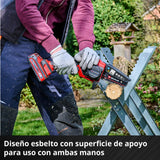 Motosierra para ramas con batería GE-PS 18/15 Li Bag Kit Power X-Change de Einhell (18 V, Brushless, longitud de corte 12,5 cm, incl. batería 2,5 Ah, cargador, cadena de repuesto, bolsa Einhell 45/29)