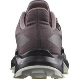 Salomon ALPHACROSS 5 GORE-TEX, Zapatos de senderismo para Mujer, Moonscape Black White, 39 1/3 EU