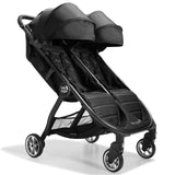 Baby Jogger City Tour 2 - Cochecito de viaje doble | Cochecito doble ligero, plegable y portátil | tono negro