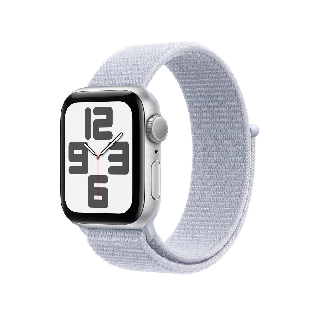 Apple Watch SE de 2.ª generación GPS Smartwatch con Caja de Aluminio en Plata de 40 mm y Correa Loop Deportiva Azul Nube. Monitores de entreno y sueño y Neutro en Carbono