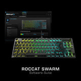 ROCCAT Vulcan TKL Pro Gaming Tastatur Kompakte optische RGB-Gaming-Tastatur mit Linear Red Switch und DE Layout
