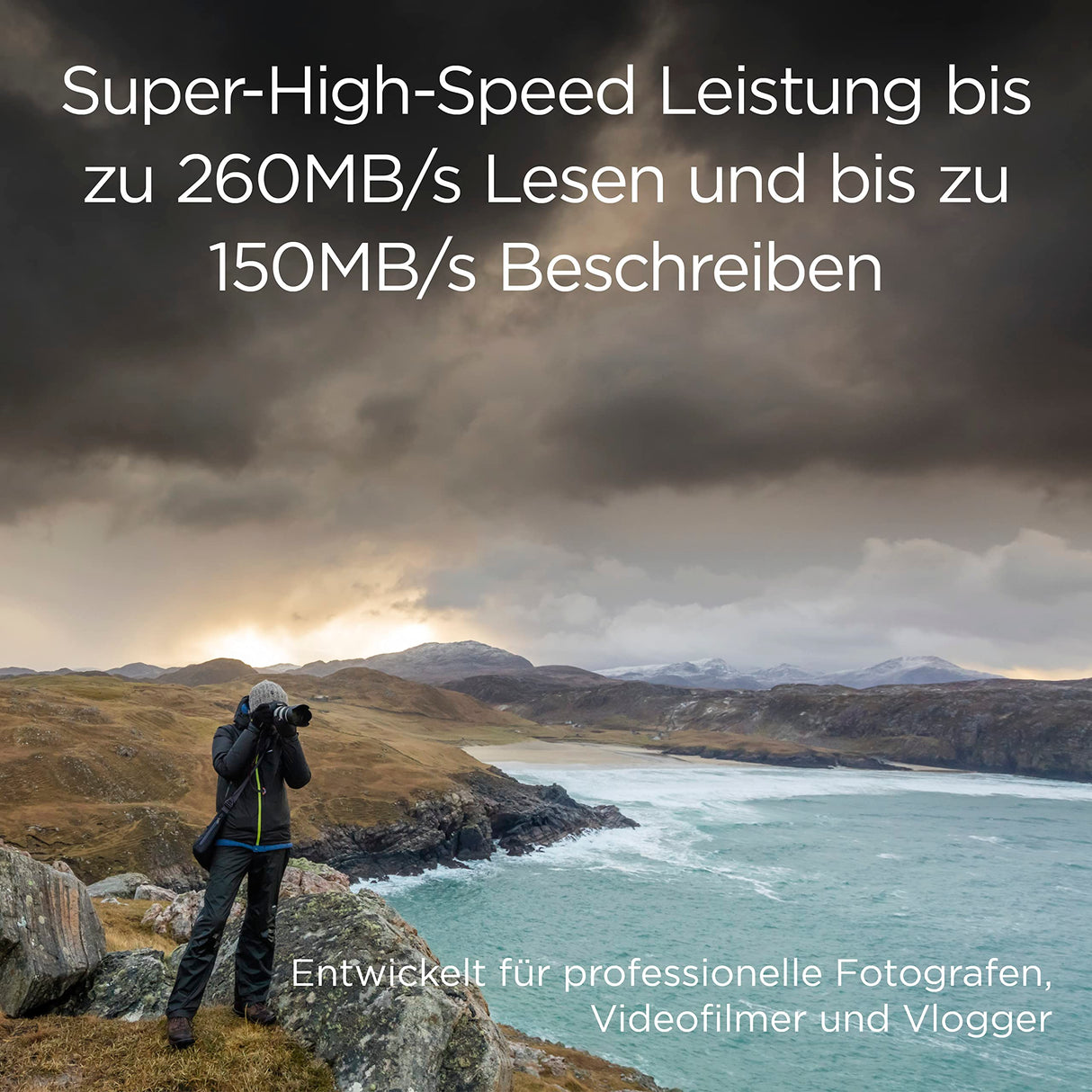 Integral Tarjeta SD de 512 GB UHS-II V60 con velocidades de lectura de hasta 260 MB/s y velocidades de escritura de 150 MB/s. Tarjeta de memoria de alta velocidad profesional SDXC