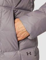 Under Armour Armour Down Hooded Jkt Chaqueta, Mujer, Gris, SM