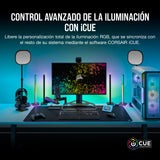 Corsair MM700 RGB Extended 3XL Alfombrilla de Ratón para Juegos con Superficie de Tela - Superficie de 1220 × 610 mm - Iluminación RGB de 360° y Tres Zonas - Hub USB con Dos Puertos - Negro
