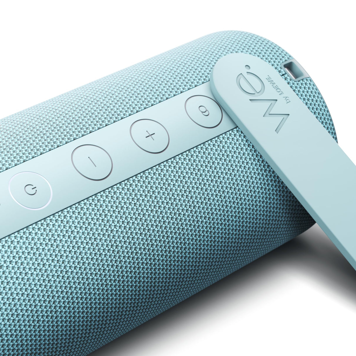 Loewe We Hear 1 Aqua Blue Altavoz Bluetooth para Exterior/Interior 40W, Resistente al Agua, portátil, Recargable, Calidad de Audio cristalina, Larga Vida útil, IPX6