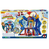 SPIDEY AND HIS AMAZING FRIENDS Marvel Aracnocuartel de los Web-Spinners - Set de Juego Infantil con Figura de Spidey, vehículo y Accesorios