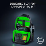 Razer Rogue v3 - Mochila para laptop de 16 pulgadas: exterior resistente al desgarro y al agua, bolsillo lateral de malla para botellas de agua, compartimento dedicado para laptop, se adapta a