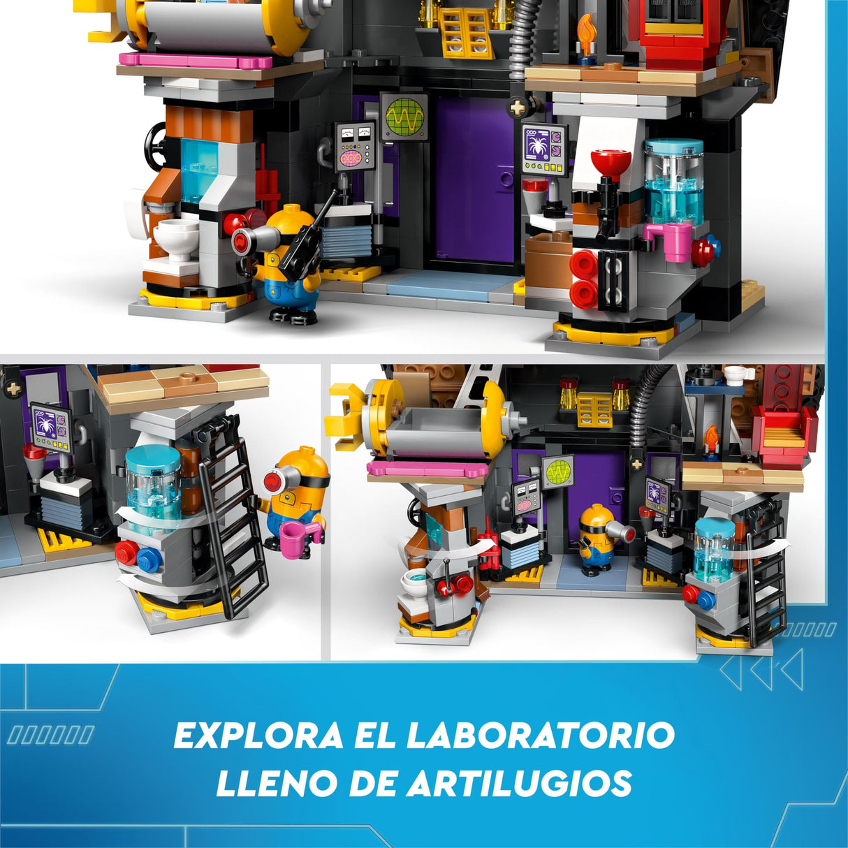 LEGO GRU 4: Mi Villano Favorito Minions y Mansión Familiar de GRU, Casa de Juguete para Construir con Figuras de Personajes de la Película, Regalo para Niños y Niñas de 8 Años o Más 75583