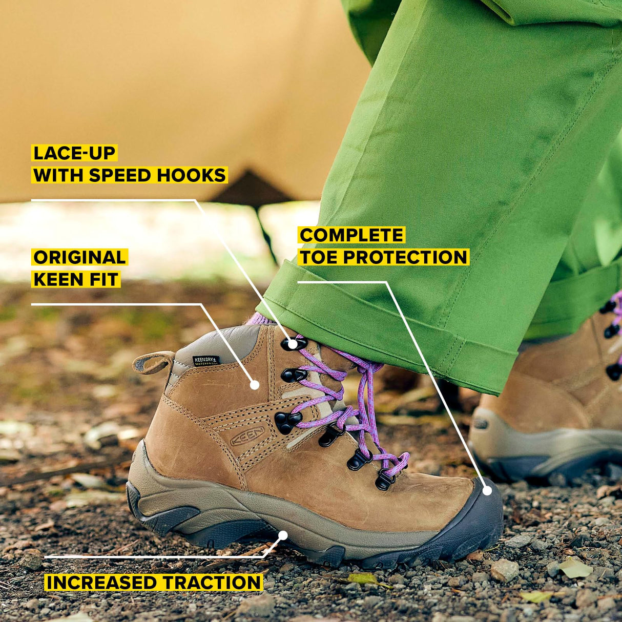 KEEN Pyrenees, Botas para Senderismo Mujer, Marrón (Syrup), 40.5 EU