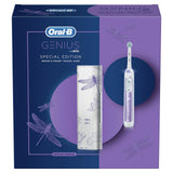 Oral-B Genius cepillo de dientes eléctrico edición especial, mango de cepillo de dientes de inteligencia artificial con estuche de viaje, morado
