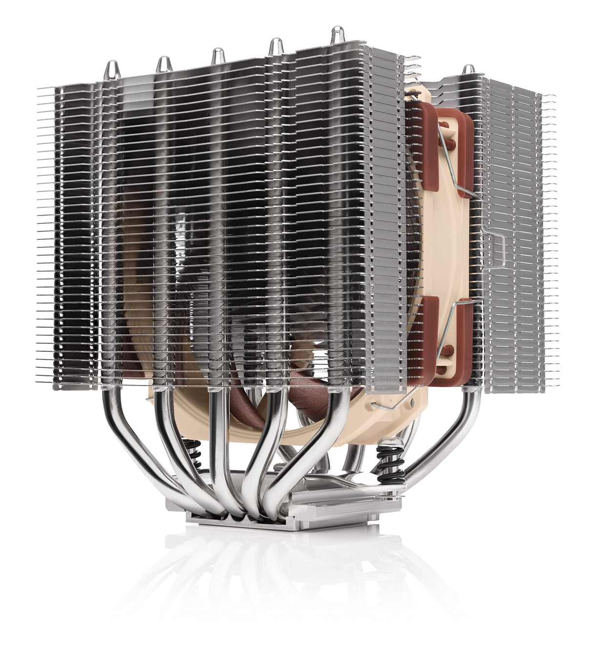 Noctua NH-D12L, Disipador de CPU de Altura Reducida y Doble Torre (120 mm, Marrón).
