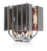 Noctua NH-D12L, Disipador de CPU de Altura Reducida y Doble Torre (120 mm, Marrón).