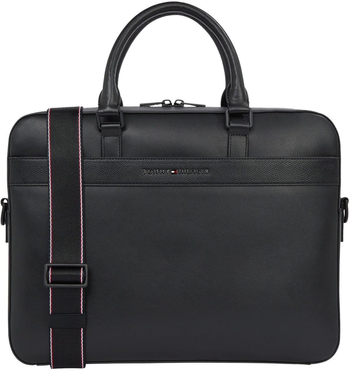 Tommy Hilfiger Maletín para portátil Hombre Corp elegante, Negro (Black), Talla Única