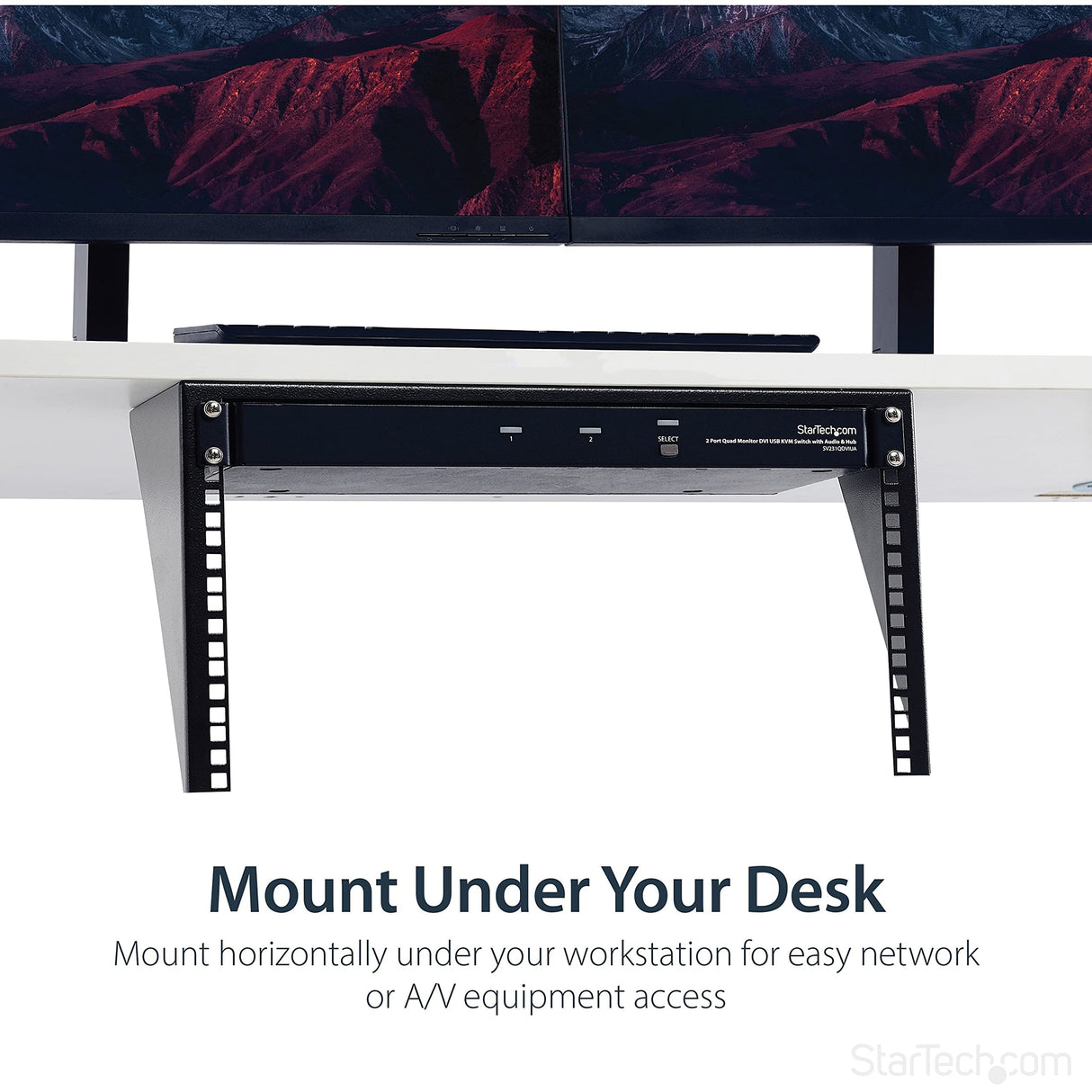 StarTech.com Rack de Pared Soporte Panel de Conexiones 6U - Rack de Pared 6U 19 pulgadas - Acero - Soporte Rack de Servidores, Montaje en Pared Vertical - para Equipos de Red y Datos (RK619WALLV)