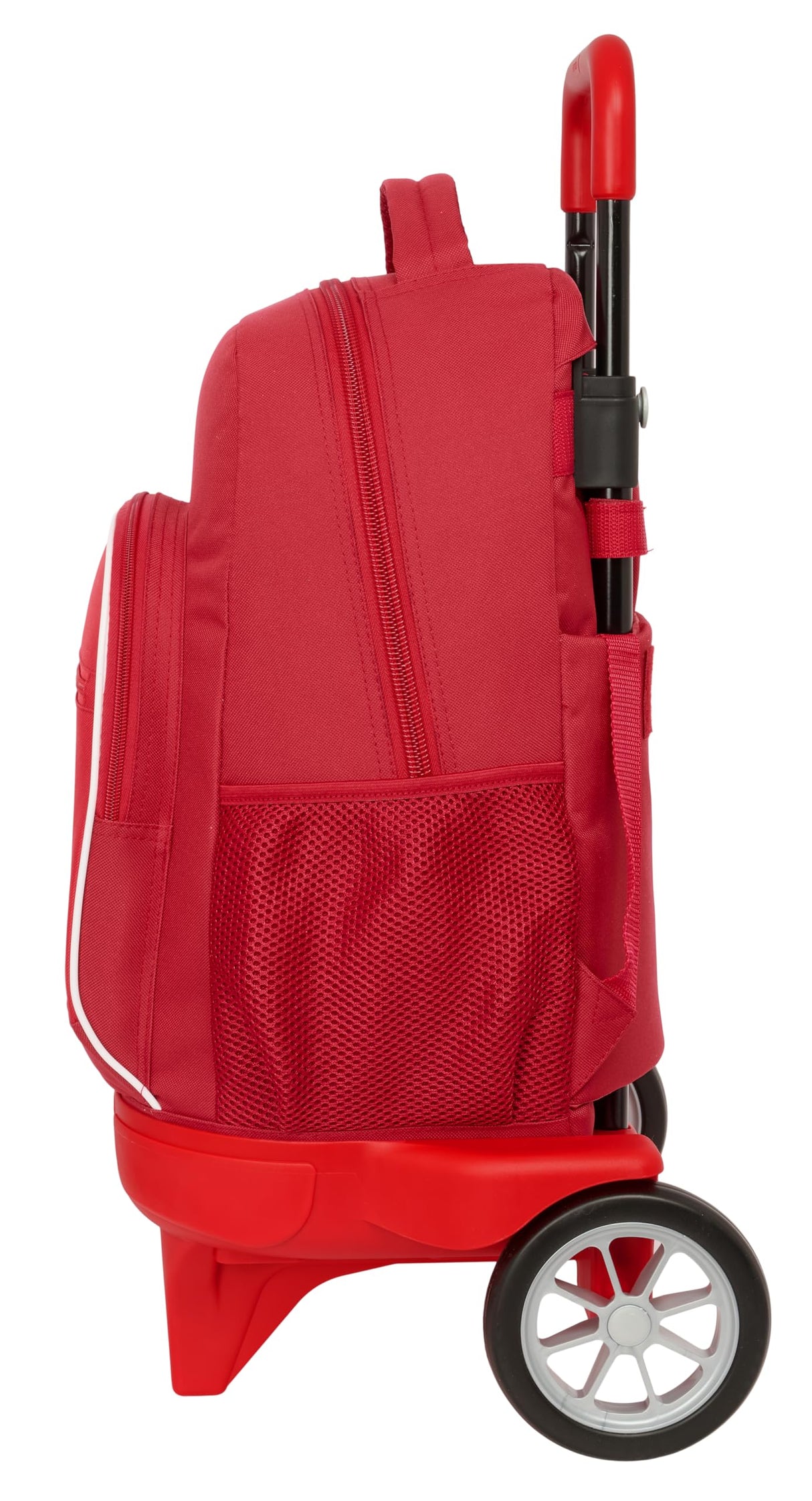 Safta SEVILLA FC - Mochila Grande con Ruedas, Compact Evolución, Extraíble, Ideal para Niños de Diferentes Edades, Cómoda y Versátil, Calidad y Resistencia, 33x22x45 cm