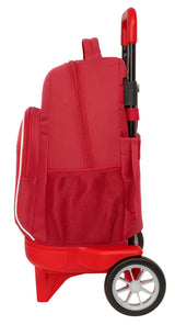 Safta SEVILLA FC - Mochila Grande con Ruedas, Compact Evolución, Extraíble, Ideal para Niños de Diferentes Edades, Cómoda y Versátil, Calidad y Resistencia, 33x22x45 cm