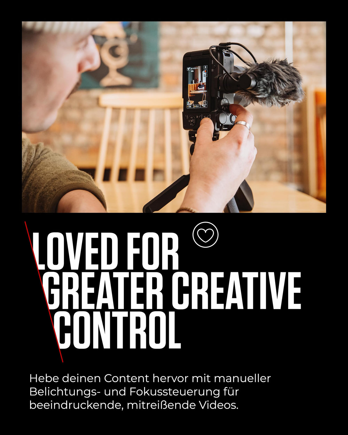 Canon EOS R50 V Kit para Creadores de Contenido - Cámara de Vlogging Compatible con Objetivos Canon RF | Ideal para Vlogs, Viajes | Conexión Bluetooth