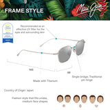 Maui Jim Mekala Sunglasses, Matte Silver, 48-21-145 Unisex Adulto