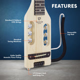 Traveler Guitar Guitarra acústica eléctrica ultraligera, arce (ULA MPS)