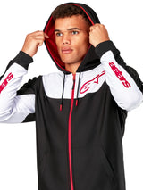 Alpinestars Sessions V3 Hoodie Sweatshirt Sudadera con Capucha para Hombre Negro/Blanco/Rojo M