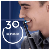 Oral-B iO 6 Cepillos de Dientes Eléctricos con 1 Mango Recargable, Duo Pack, + 1 Cabezal de Recambio, Diseñado Por Braun - Negro y Rosa