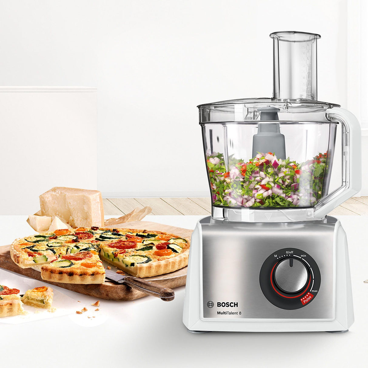 Bosch Hausgeräte MC812S814 MultiTalent - Robot de cocina compacto (3,9 L, 1250 W), color blanco